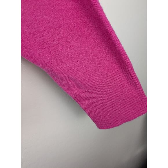 J. Crew Supersoft size Large Pullover Long Sleeve Sweater Pink Wool Blend - Picture 6 of 7